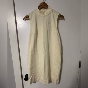 Nike Mock Neck Shift Style Golf Dress Light Yellow